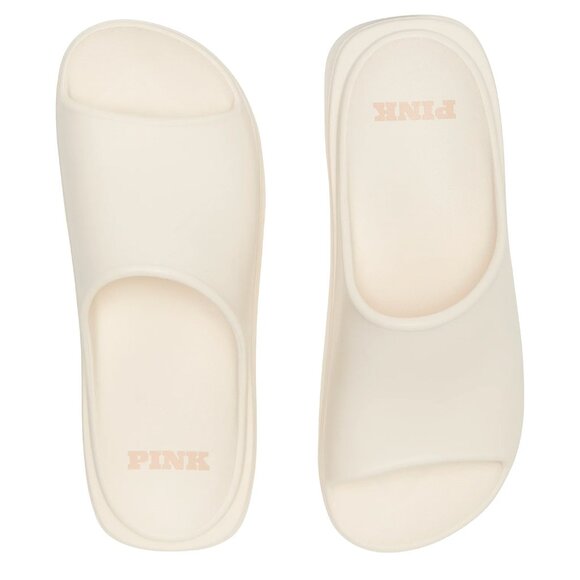 VS Pink Platform Slide Sandals NWT, Size M - Picture 1 of 4